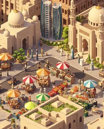 Illustration for 2 Days in Abu Dhabi — Food & Wine