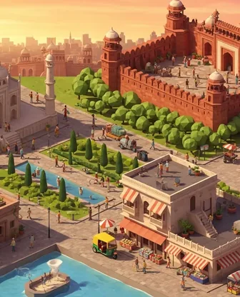 Illustration for 2 Days in Agra — Romance