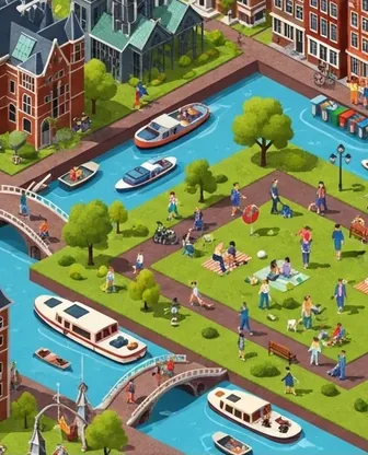 Illustration for 3 Days in Amsterdam — Family with Kids