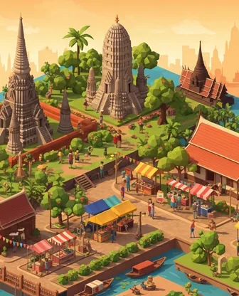 Illustration for 2 Days in Ayutthaya — Romance