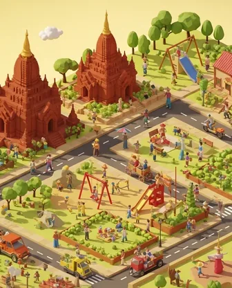 Illustration for 3 Days in Bagan — Family with Kids