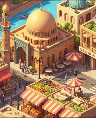 Illustration for 2 Days in Baghdad — Food & Wine