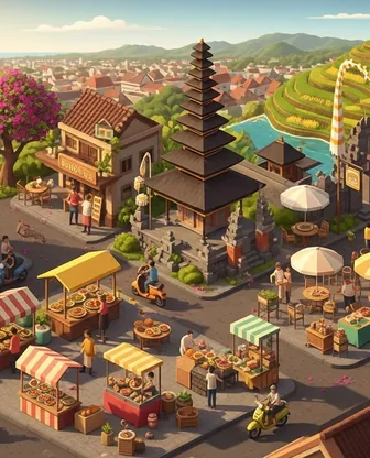 Illustration for 2 Days in Bali — Food & Wine
