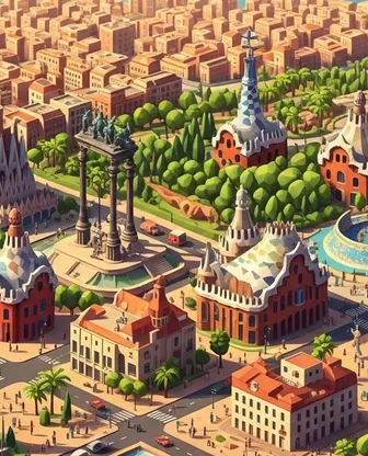 Illustration for 3 Days in Barcelona — Culture & History