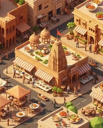 Illustration for 2 Days in Bikaner — Food & Wine