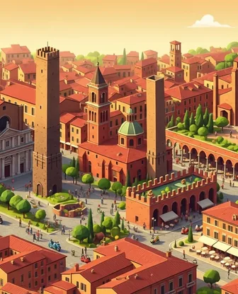 Illustration for 2 Days in Bologna — Romance