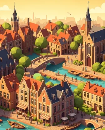 Illustration for 2 Days in Bruges — Romance
