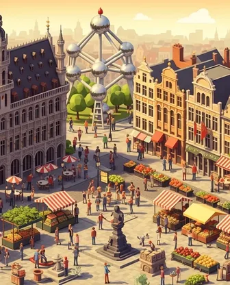 Illustration for 2 Days in Brussels — Food & Wine