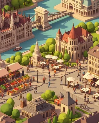 Illustration for 2 Days in Budapest — Food & Wine