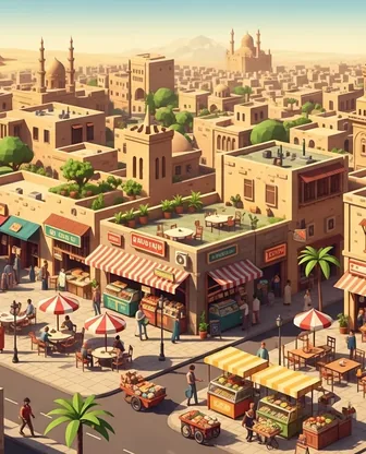 Illustration for 2 Days in Cairo — Food & Wine