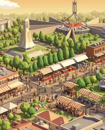Illustration for 2 Days in Canberra — Food & Wine