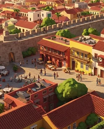 Illustration for 2 Days in Cartagena — Romance