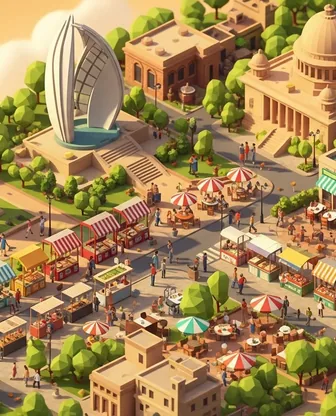 Illustration for 2 Days in Chandigarh — Food & Wine
