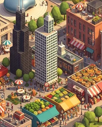 Illustration for 2 Days in Chicago — Food & Wine