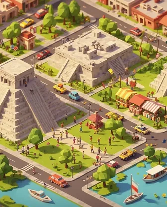 Illustration for 3 Days in Chichen Itza — Family with Kids