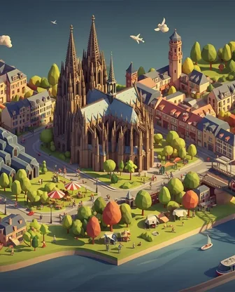 Illustration for 3 Days in Cologne — Family with Kids