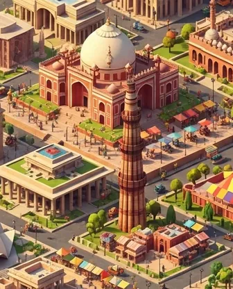 Illustration for 3 Days in Delhi — Culture & History
