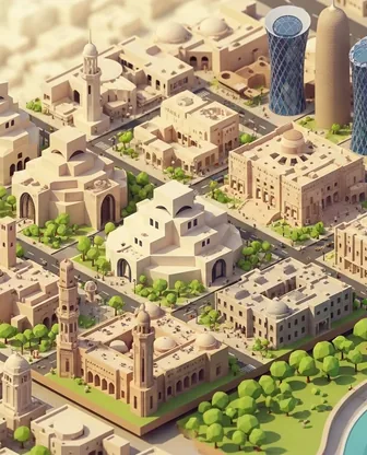 Illustration for 3 Days in Doha — Culture & History