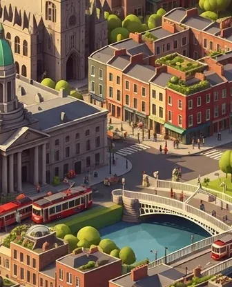 Illustration for 3 Days in Dublin — Culture & History