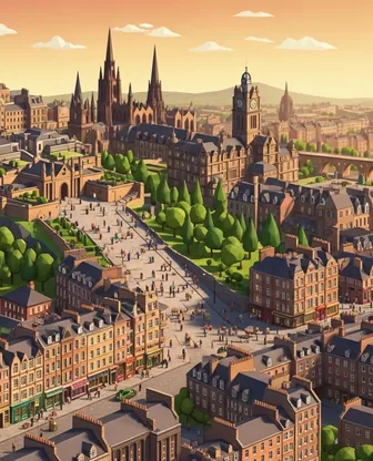 Illustration for 2 Days in Edinburgh — Romance