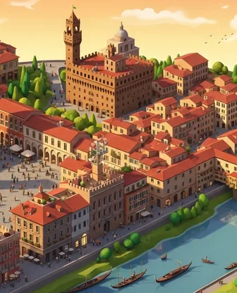 Illustration for 2 Days in Florence — Romance