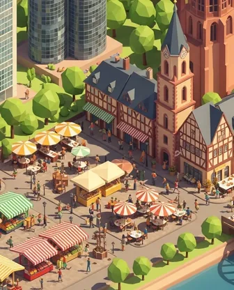 Illustration for 2 Days in Frankfurt — Food & Wine