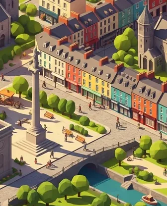 Illustration for 3 Days in Galway — Culture & History