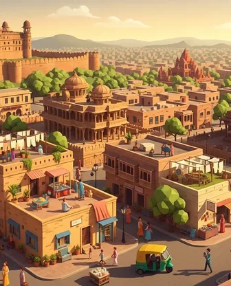 Illustration for 2 Days in Gwalior — Romance