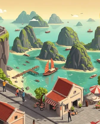 Illustration for 2 Days in Halong — Romance