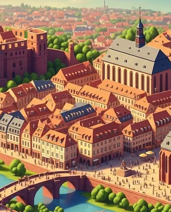 Illustration for 3 Days in Heidelberg — Culture & History