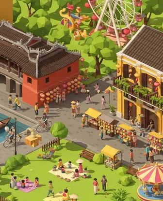 Illustration for 3 Days in Hoi An — Family with Kids