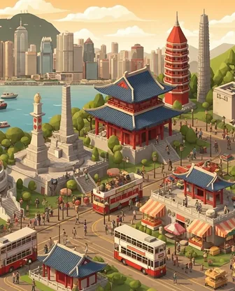 Illustration for 3 Days in Hong Kong — Culture & History