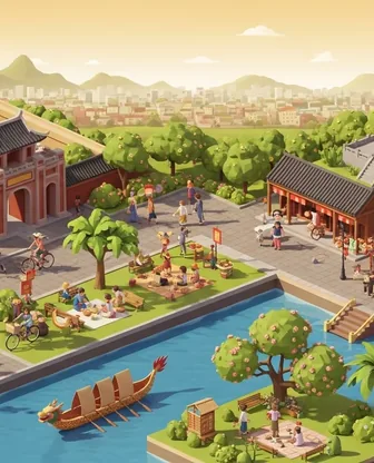 Illustration for 3 Days in Hue — Family with Kids