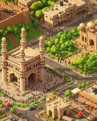 Illustration for 3 Days in Hyderabad — Family with Kids