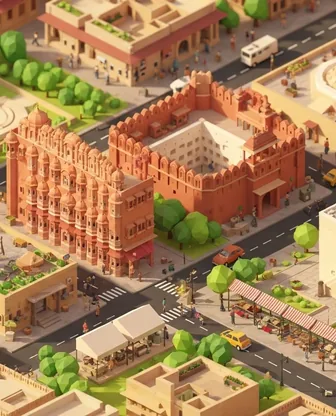 Illustration for 3 Days in Jaipur — Culture & History