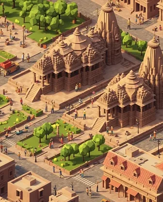 Illustration for 3 Days in Khajuraho — Family with Kids