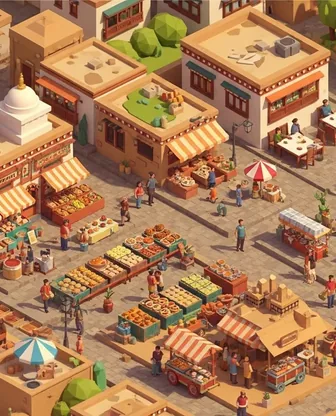 Illustration for 2 Days in Leh — Food & Wine