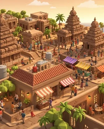 Illustration for 2 Days in Mahabalipuram — Romance