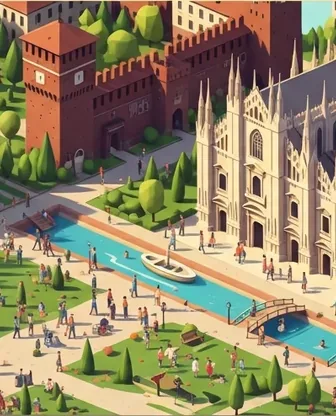 Illustration for 3 Days in Milan — Family with Kids