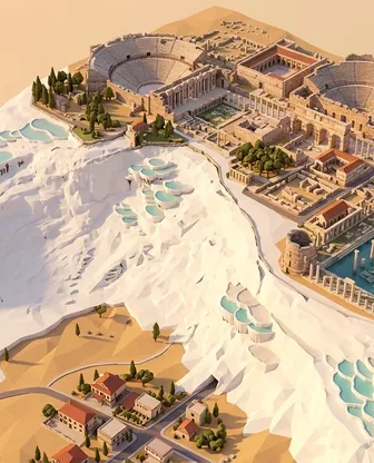 Illustration for 2 Days in Pamukkale — Romance
