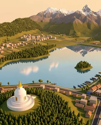 Illustration for 3 Days in Pokhara — First-Timer Highlights