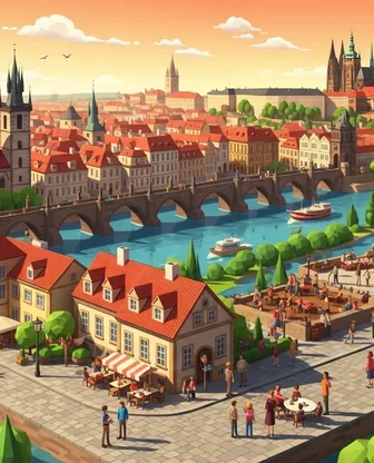 Illustration for 2 Days in Prague — Romance