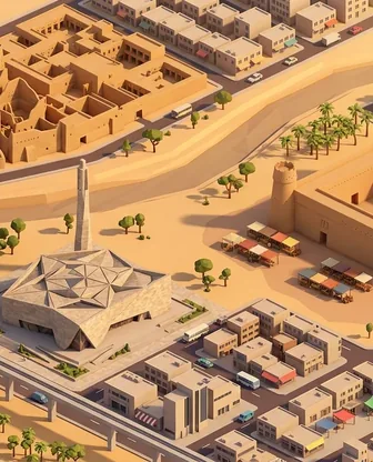 Illustration for 3 Days in Riyadh — Culture & History
