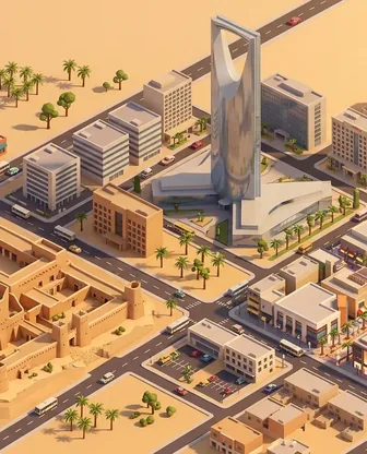 Illustration for 2 Days in Riyadh — Romance