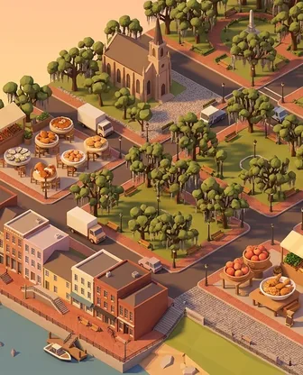 Illustration for 2 Days in Savannah — Food & Wine