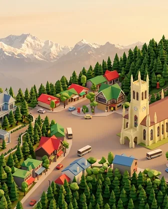 Illustration for 3 Days in Shimla — Family with Kids