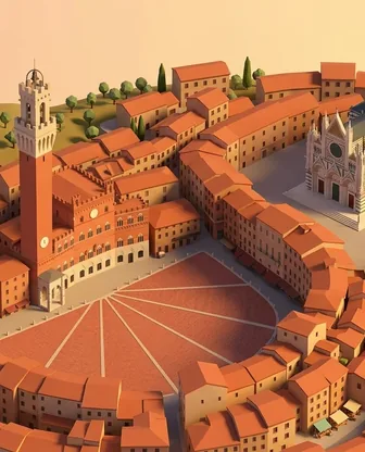 Illustration for 3 Days in Siena — Culture & History