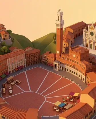 Illustration for 2 Days in Siena — Food & Wine