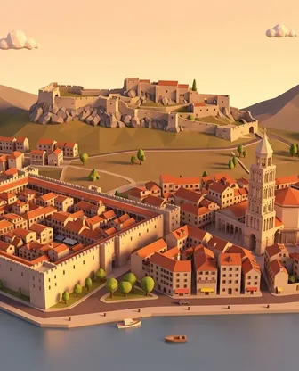 Illustration for 3 Days in Split — Culture & History