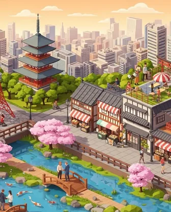 Illustration for 2 Days in Tokyo — Romance